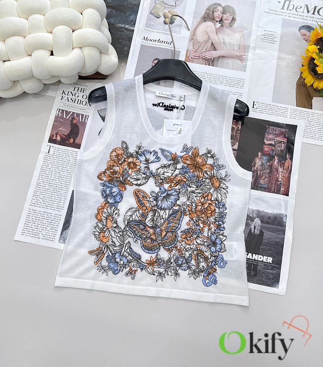 Okify Dior Butterfly Tank Top SML  - 1