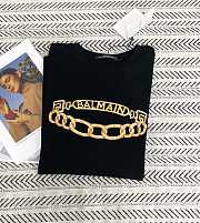 Okify Balmain Black T-shirt SML 23671 - 4