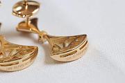 Okify Bvlgari White Shell Gold Earrings  - 4