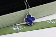 Okify VCA Dark Purple Silver Necklace  - 1