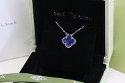 Okify VCA Dark Purple Silver Necklace  - 5
