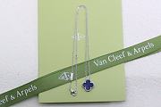 Okify VCA Dark Purple Silver Necklace  - 4