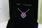 Okify VCA Purple Silver Necklace  - 5