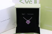 Okify VCA Purple Silver Necklace  - 3
