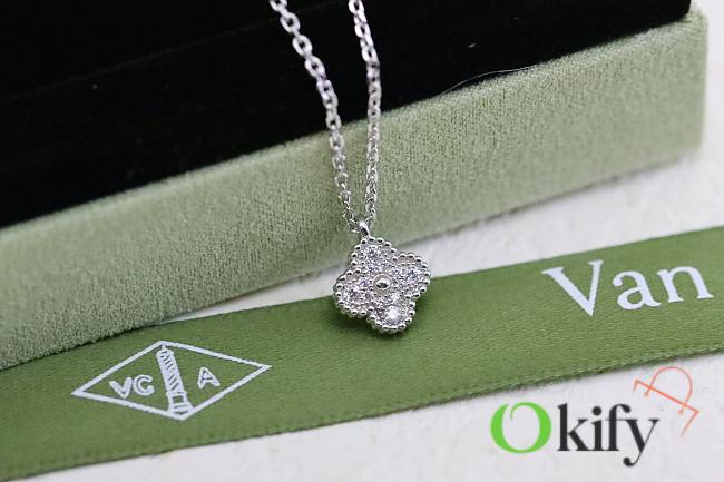 Okify VCA Silver Necklace With Diamond - 1