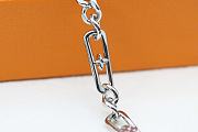 Okify Louis Vuitton Silver Bracelet For Men  - 2