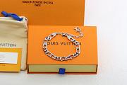 Okify Louis Vuitton Silver Bracelet For Men  - 3