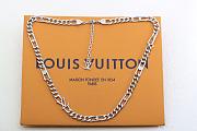 Okify Louis Vuitton Silver Necklace For Men  - 1
