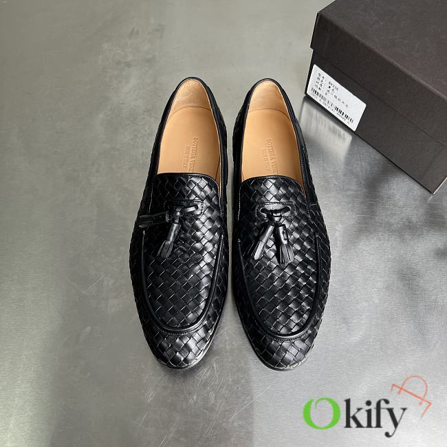Okify Bottega Veneta Black Loafers For Men EU38-44 - 1