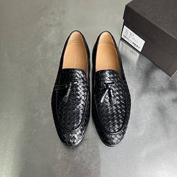 Okify Bottega Veneta Black Loafers For Men EU38-44