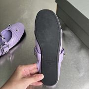 Okify Balenciaga Le City Flat Ballet Shoes In Purple Crinkle EU35-40  - 5