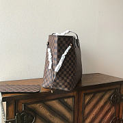 Okify Louis Vuitton Neverfull GM Damier Bag In Brown With Inner Red N40597 39x32x19cm  - 5
