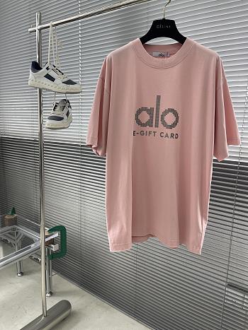Okify Alo Pink E Gift Card T-shirt S-2XL 