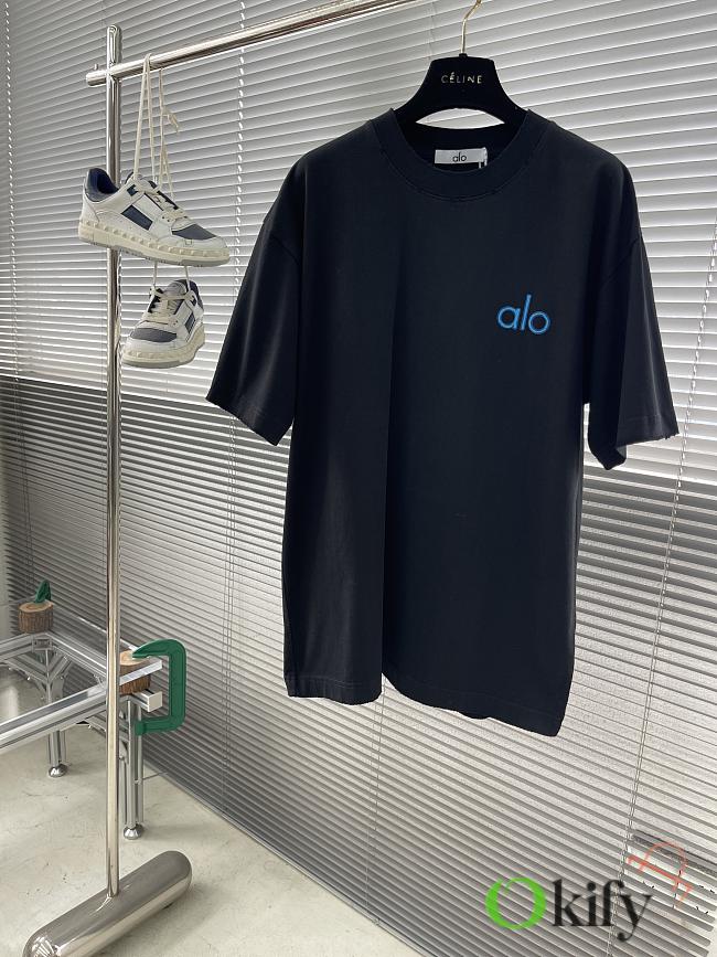 Okify Alo Black New Alo Color T-shirt S-2XL  - 1