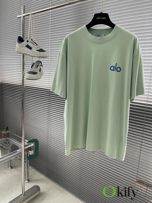 Okify Alo Green Mint New Alo Color T-shirt S-2XL  - 1