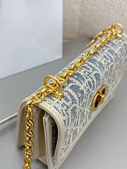 Okify Dior Miss Caro Small Clutch with Chain Bag In White 18x12x5.5cm  - 4