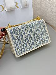 Okify Dior Miss Caro Small Clutch with Chain Bag In White 18x12x5.5cm  - 5
