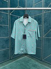 Okify Louis Vuitton Set Of Green Silk Shirt 1AHVUC And Shorts 1AHVQI S-XL  - 5