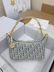 Okify Dior DiorStar Hobo Bag In White Oblique 22x14.5x10cm - 2