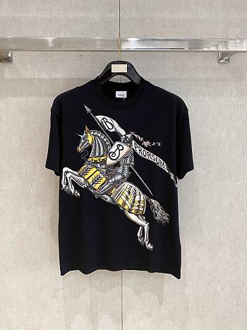 Okify Burberry Black T-shirt M-2XL 23739