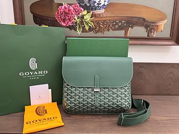 Okify Goyard Coursier Messenger Bag In Green 31x26cm