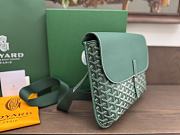 Okify Goyard Coursier Messenger Bag In Green 31x26cm - 6