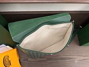 Okify Goyard Coursier Messenger Bag In Green 31x26cm - 4