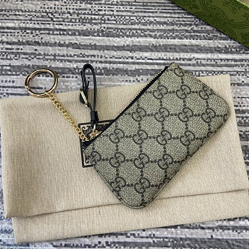 Okify Gucci Emblem Purse In Black 12x7.5cm 