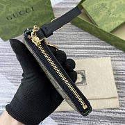Okify Gucci Emblem Purse In Black 12x7.5cm  - 6