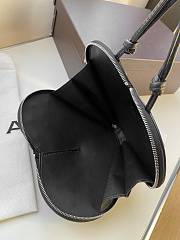 Okify Alaia Le Coeur Calfskin Crystal Heart Bag 21x17x5cm   - 4