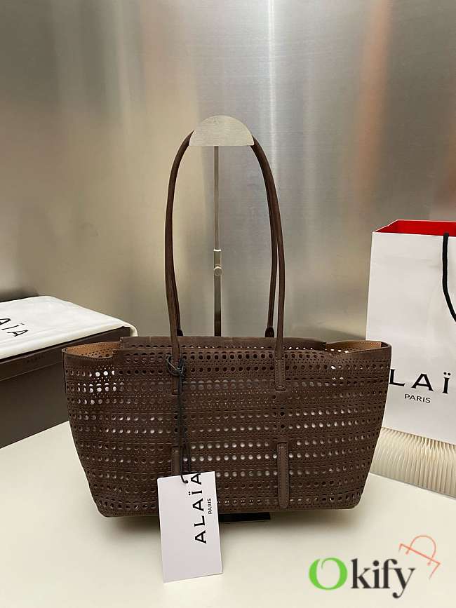 Okify Alaia Neo Mina 32 Bag In Brown 32x19x16cm - 1