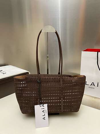 Okify Alaia Neo Mina 32 Bag In Brown 32x19x16cm