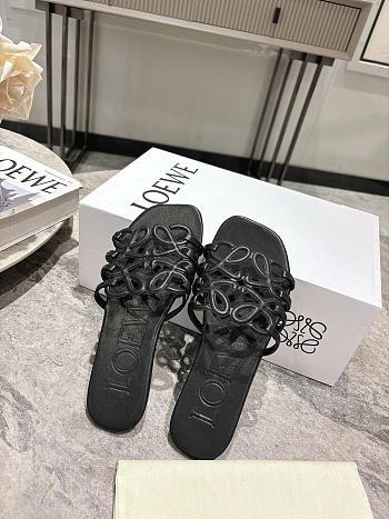 Okify Loewe Black Slides EU35-40