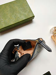 Okify Gucci Navy Blue Purse 12.5x7x1.5cm - 3