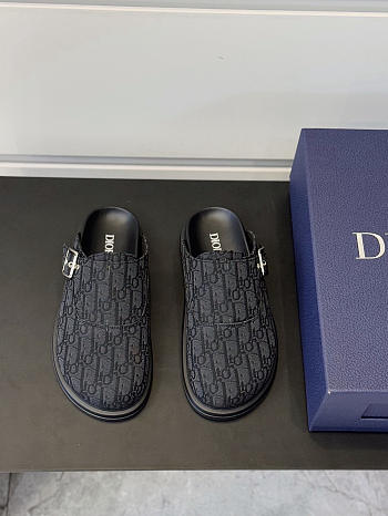Okify Dior Aqua Mule Slippers For Men In Black EU38-45 