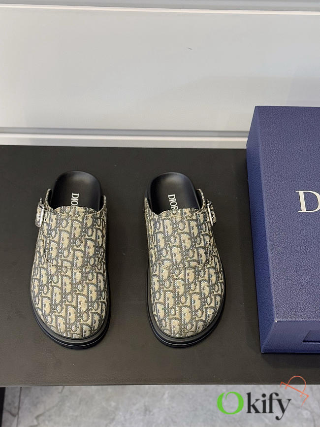 Okify Dior Aqua Mule Slippers For Men In Beige EU38-45  - 1