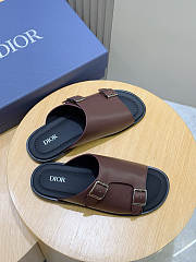 Okify Dior Brown Slides For Men EU38-45 - 4