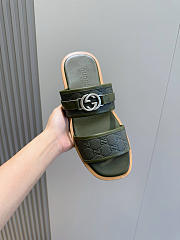Okify Gucci Green Sandals For Men EU38-45  - 3