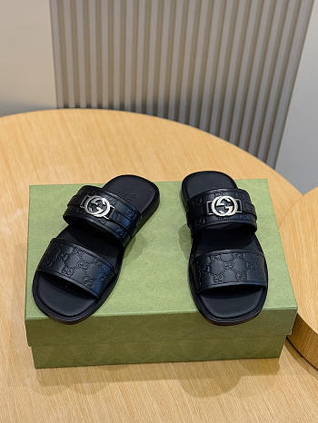 Okify Gucci Black Sandals For Men EU38-45 