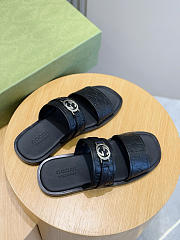 Okify Gucci Black Sandals For Men EU38-45  - 2