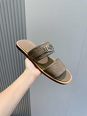 Okify Gucci Light Brown Sandals For Men EU38-45  - 3