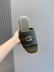 Okify Gucci Lido Green Slides For Men EU38-45  - 6