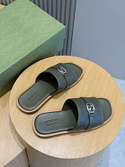 Okify Gucci Lido Green Slides For Men EU38-45  - 2