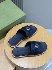Okify Gucci Lido Black Slides With Nude Soles For Men EU38-45  - 4