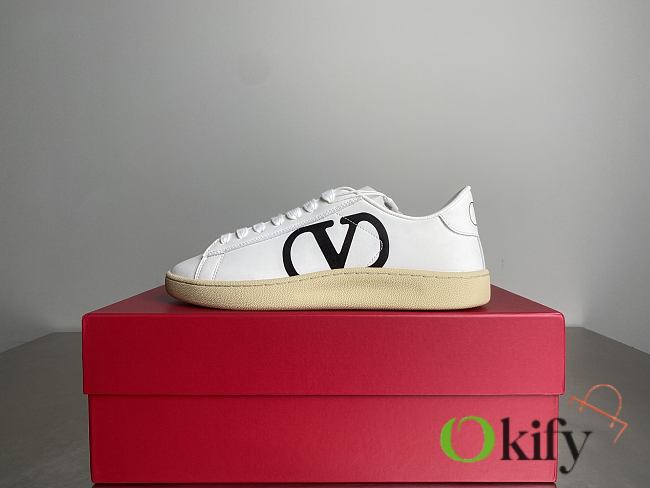 Okify Valentino Royco Sneakers In White And Black 3cm EU35-45 - 1