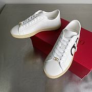 Okify Valentino Royco Sneakers In White And Black 3cm EU35-45 - 3