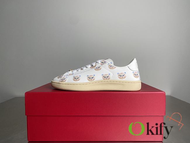Okify Valentino Royco Sneakers With Cat Pattern 3cm EU35-45 - 1