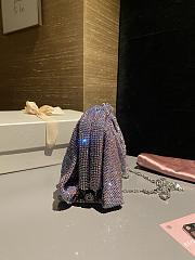 Okify Benedetta Bruzziches Crystal Clutch Bag In Purple 16x12x5cm  - 2