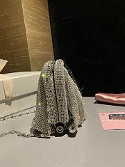 Okify Benedetta Bruzziches Crystal Clutch Bag In Black And White 16x12x5cm  - 5