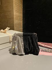Okify Benedetta Bruzziches Crystal Clutch Bag In Black And White 16x12x5cm  - 3